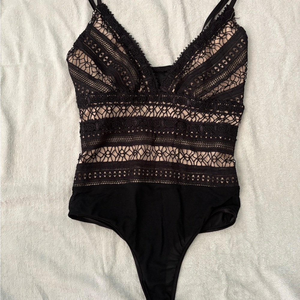 Windsor Black Lace Bodysuit